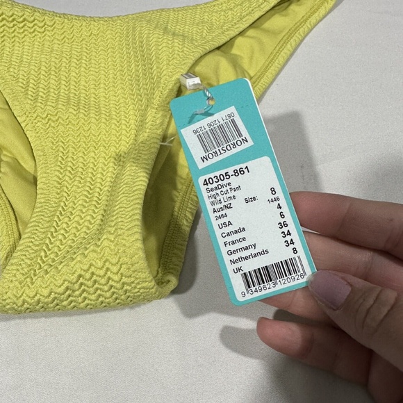 NWT $68 Seafolly‎ [ 4 US/ 8 AUS ] Sea Dive Bikini Bottoms in Wild Lime - Picture 7 of 13